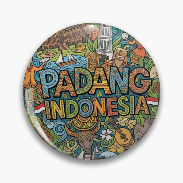 Item preview, Wonderful Padang Indonesia Travel Souvenir Heritage Colorful Cultural Doodle designed and sold by arisukma11.