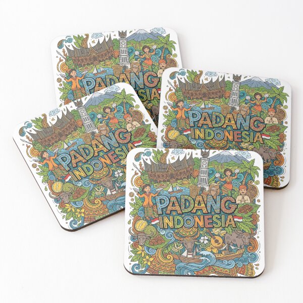 Item preview, Wonderful Padang Indonesia Travel Souvenir Heritage Colorful Cultural Doodle designed and sold by arisukma11.