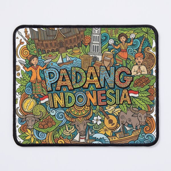 Item preview, Wonderful Padang Indonesia Travel Souvenir Heritage Colorful Cultural Doodle designed and sold by arisukma11.