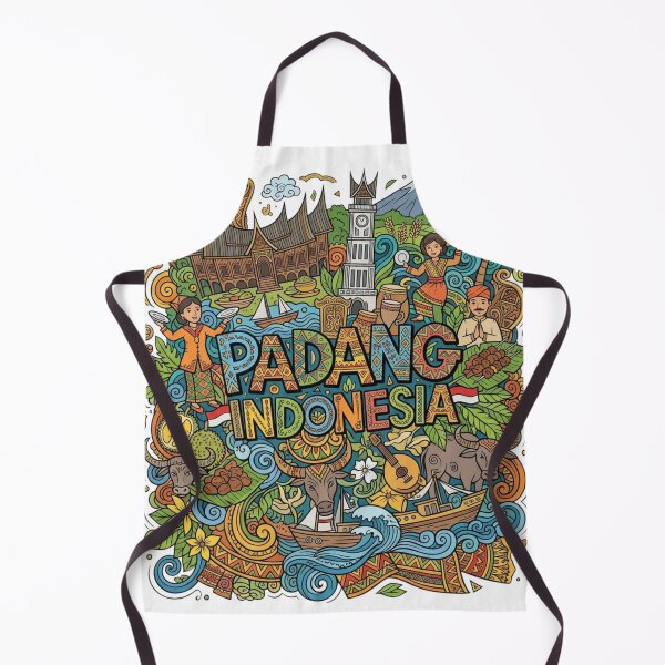 Item preview, Wonderful Padang Indonesia Travel Souvenir Heritage Colorful Cultural Doodle designed and sold by arisukma11.