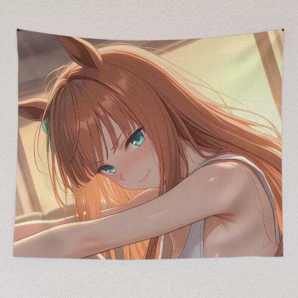 Item preview, Silence Suzuka Uma Musume Warm Window Light Relaxed Gaze designed and sold by riadjamai.