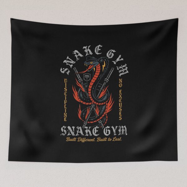 Item preview, Snake Gym Cobra Vintage Bodybuilding Tattoo Style Fitness Graphic designed and sold by Digistore1221.