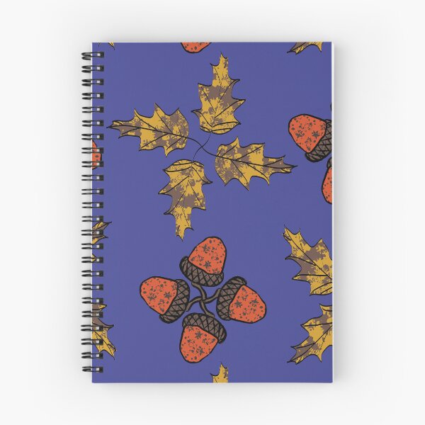 Item preview, Oak Leaves and Acorns Radials on Blue designed and sold by Digitalmyth's Designs.