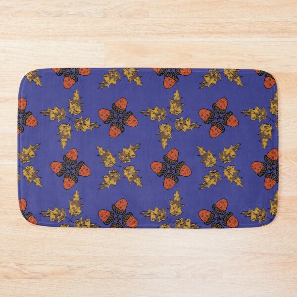 Item preview, Oak Leaves and Acorns Radials on Blue designed and sold by Digitalmyth's Designs.