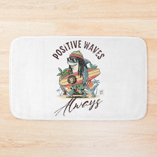 Item preview, Surfing Rasta Shark Vintage Cartoon designed and sold by Nacho Average Designs.