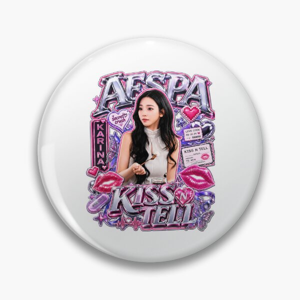 Item preview, Karina aespa Kiss n Tell Neo Gothic Synthwave Fanmade Art | Merch Collection designed and sold by Valereekmerch.