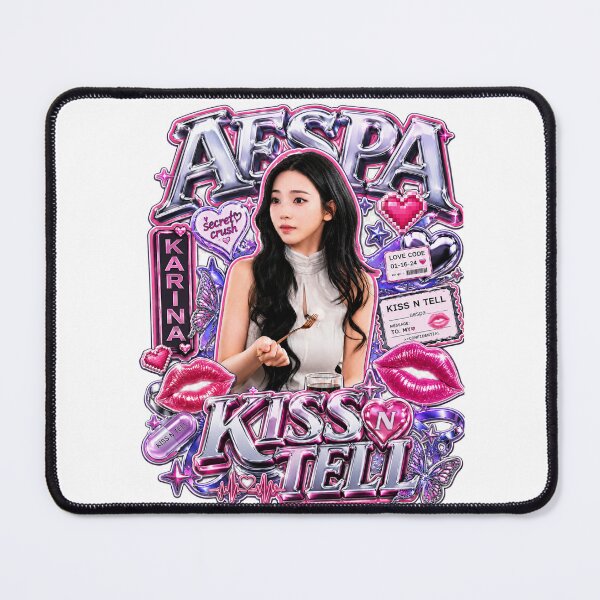 Item preview, Karina aespa Kiss n Tell Neo Gothic Synthwave Fanmade Art | Merch Collection designed and sold by Valereekmerch.