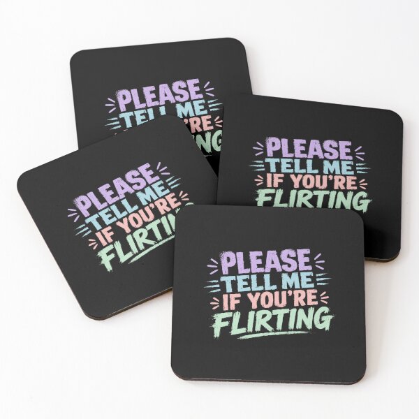 Item preview, Please Tell Me If You're Flirting Social Cues Humor Introvert Dating Awkward designed and sold by HumansStuck12.