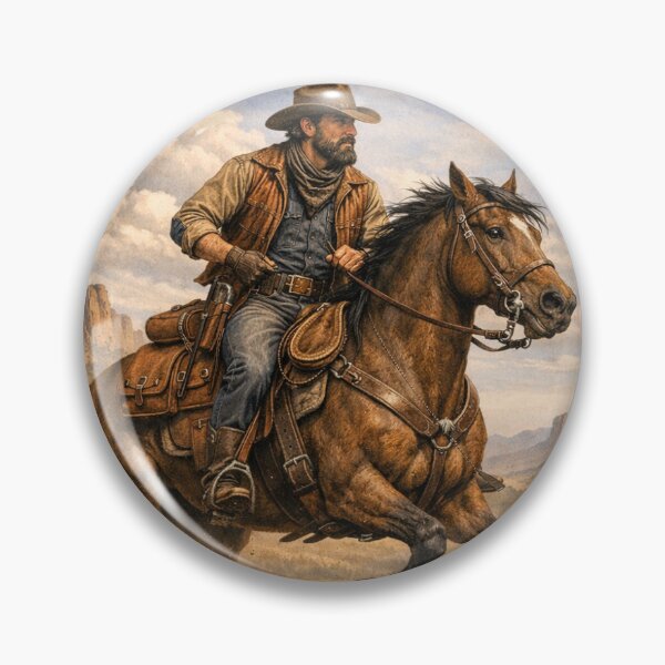 Item preview, Modern Colored Cowboy Image designed and sold by Charm-Designs.