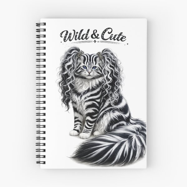 Item preview, Black and White Striped Cat designed and sold by Saeed  Ahmad.