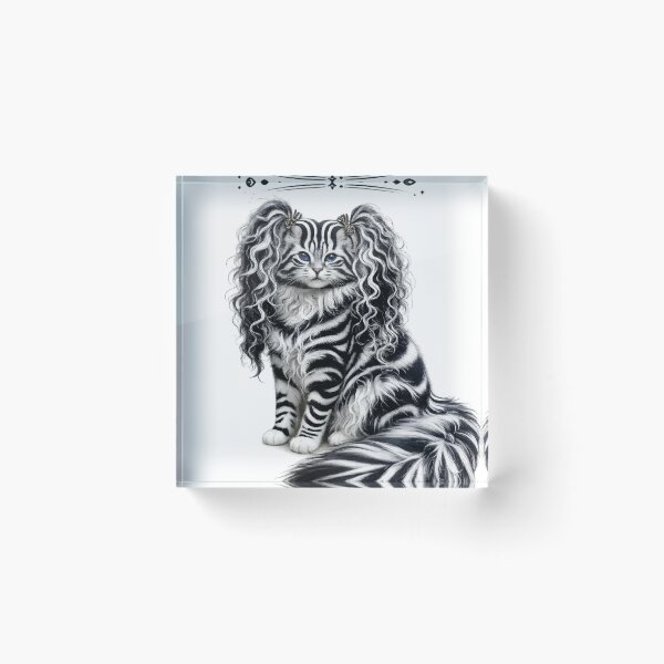 Item preview, Black and White Striped Cat designed and sold by Saeed  Ahmad.