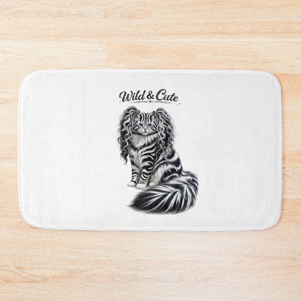 Item preview, Black and White Striped Cat designed and sold by Saeed  Ahmad.