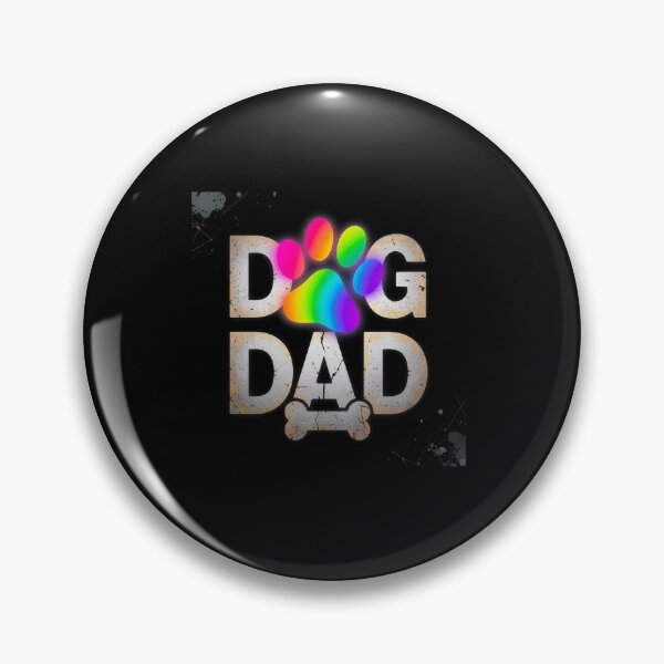 Item preview, Rainbow Paw Print Dog Dad Distressed Design designed and sold by GiaoCalonas.