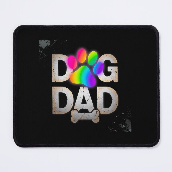 Item preview, Rainbow Paw Print Dog Dad Distressed Design designed and sold by GiaoCalonas.