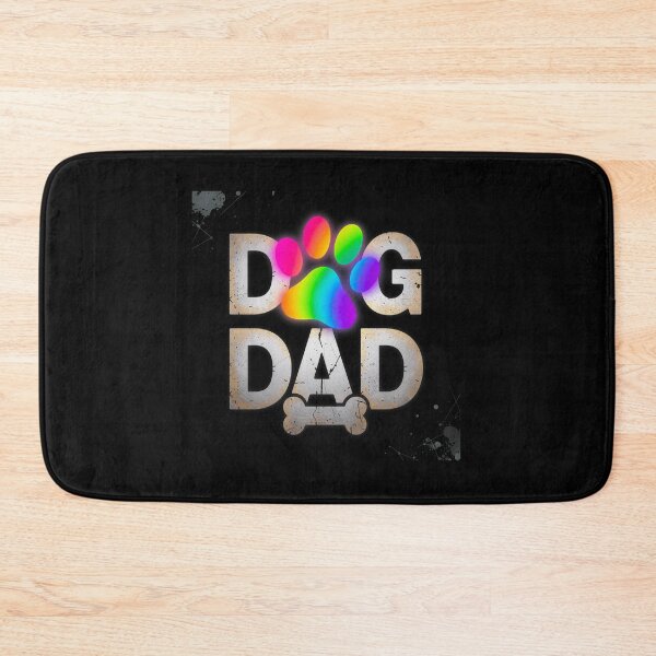 Item preview, Rainbow Paw Print Dog Dad Distressed Design designed and sold by GiaoCalonas.