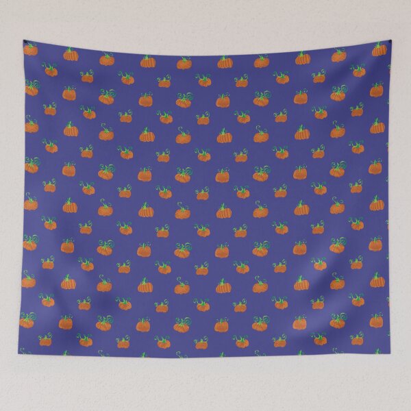 Item preview, Pumpkins Spaced on Blue designed and sold by Digitalmyth's Designs.
