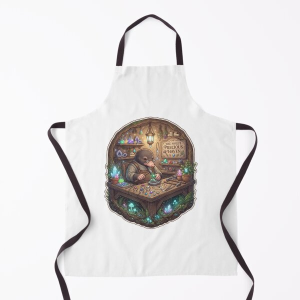 Item preview, The Mole's Precious Haven | Crystal Jeweler | Enchanted Gem Workshop | Fantasy Mole Sticker designed and sold by MrDev.