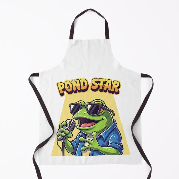 Item preview, Pond Star Funny Singing Frog Rockstar designed and sold by Amir Faysal.