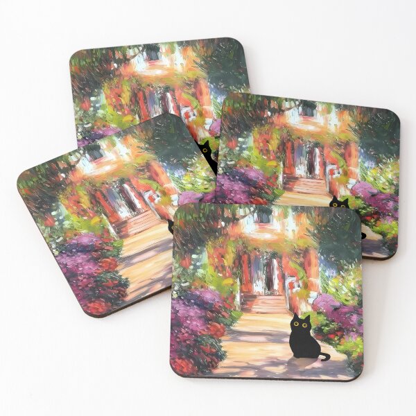 Item preview,  Monet Flowers Garden Cat designed and sold by PurrfectHome.