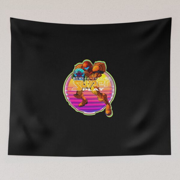 Item preview, Metroid Gaming Artwork Vintage Retro Cyberpunk designed and sold by PatrickRobbin.