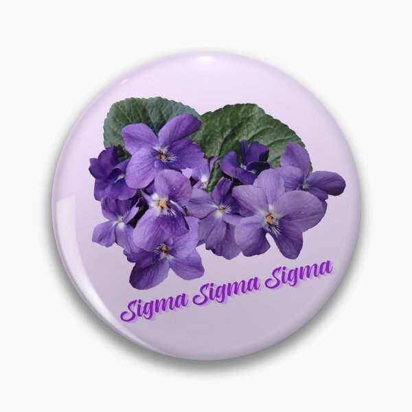 Item preview, Sigma Sigma Sigma Sorority Purple Violet Flower designed and sold by JaymeOctober.