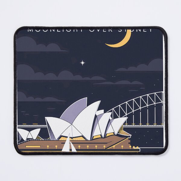 Item preview, Australia Moonlight Over Sydney Travel Landmark Destination designed and sold by Simsimah26Parks.