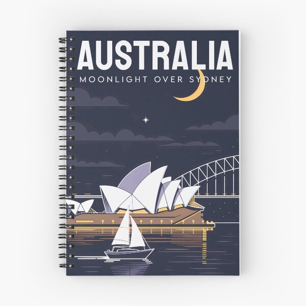 Item preview, Australia Moonlight Over Sydney Travel Landmark Destination designed and sold by Simsimah26Parks.