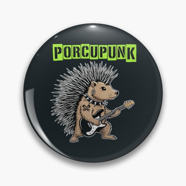 Item preview, Porcupunk Porcupine Punk Rock Guitarist with Tattoo designed and sold by Amir Faysal.