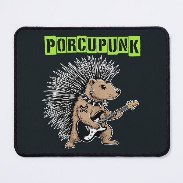 Item preview, Porcupunk Porcupine Punk Rock Guitarist with Tattoo designed and sold by Amir Faysal.