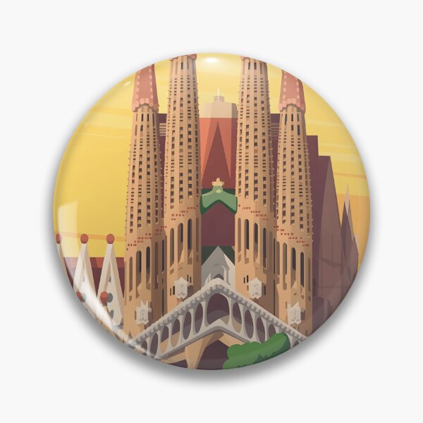 Item preview, Barcelona Spain Travel City Tourist Souvenir designed and sold by Simsimah26Parks.