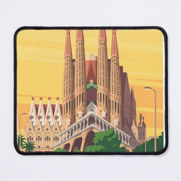Item preview, Barcelona Spain Travel City Tourist Souvenir designed and sold by Simsimah26Parks.