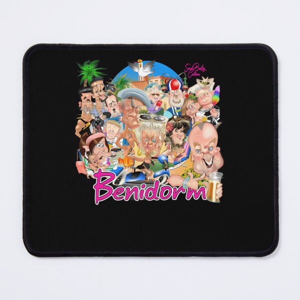 Item preview, Portrait Of Holidaymakers On Beach Resort Pink Typography designed and sold by NikStore.