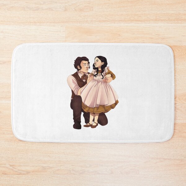 Item preview, Father kneeling beside daughter, sharing gentle affectionate storybook moment. designed and sold by CocoLama.