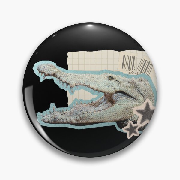 Item preview, Crocodile: Collage Zoo Animals designed and sold by elitaseasel.
