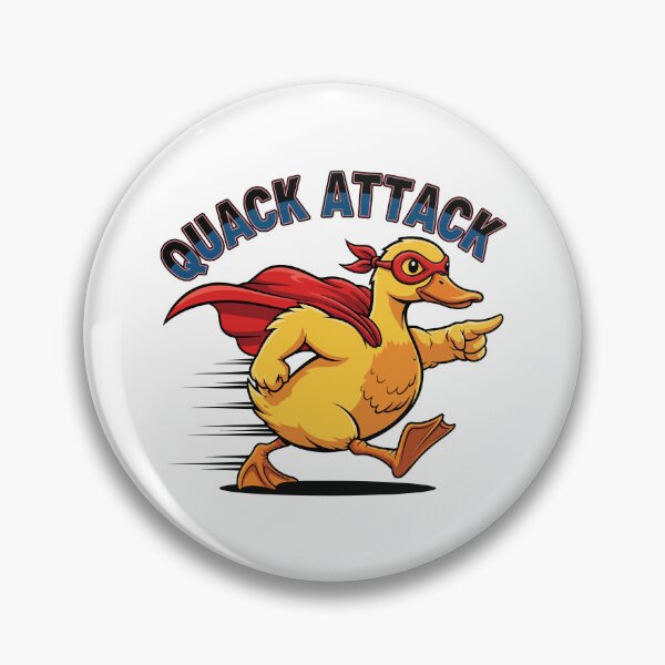 Item preview, Quack Attack Funny Superhero Duck designed and sold by Amir Faysal.