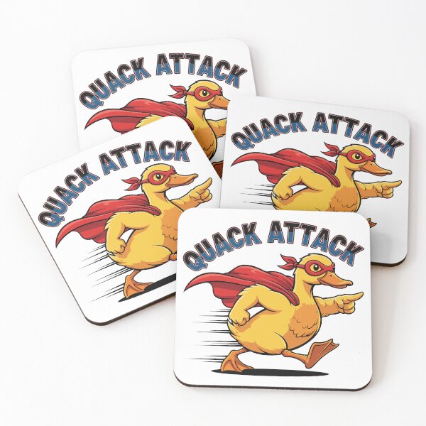 Item preview, Quack Attack Funny Superhero Duck designed and sold by Amir Faysal.