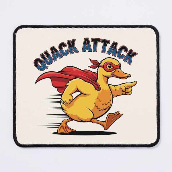 Item preview, Quack Attack Funny Superhero Duck designed and sold by Amir Faysal.