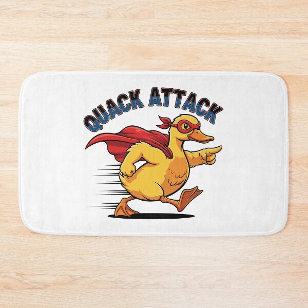 Item preview, Quack Attack Funny Superhero Duck designed and sold by Amir Faysal.