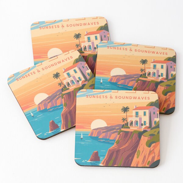 Item preview, Ibiza Sunsets & Soundwaves Island Vacation Travel Destination Electronic Music Party Lover designed and sold by Simsimah26Parks.