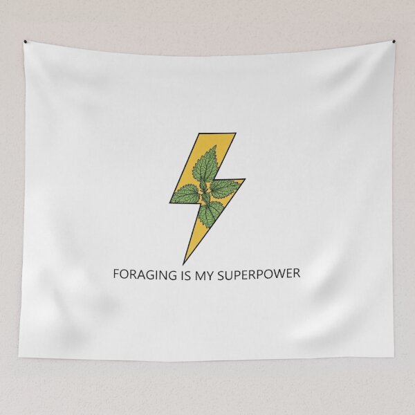 Item preview, Foraging Is My Superpower Botanical Nature Illustration T-Shirt designed and sold by VintryOff.