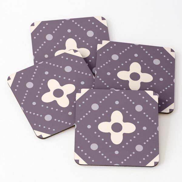 Item preview, Geometric Diamonds & Rosettes - Dusty Dusk  designed and sold by pandepon.