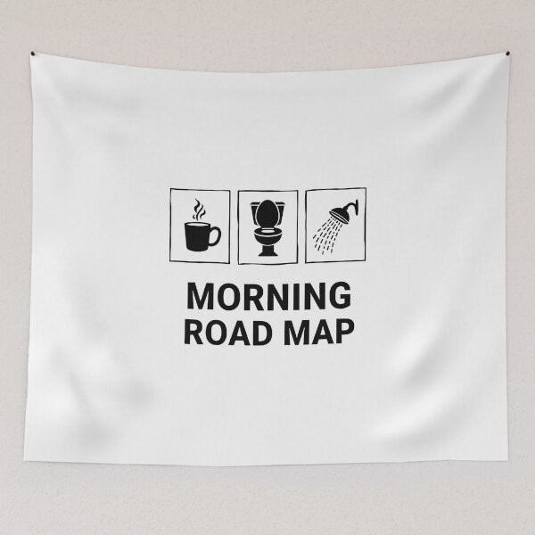 Item preview, Morning Road Map Minimalist Habit Tracker Icon: Graphic Routine Chart for Kids and Teens designed and sold by Creative-RE.