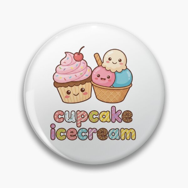Item preview, Kawaii Cupcake & Ice Cream Clipart PNG | Cute Dessert Friends Illustration | Pastel Digital  designed and sold by morning sun.