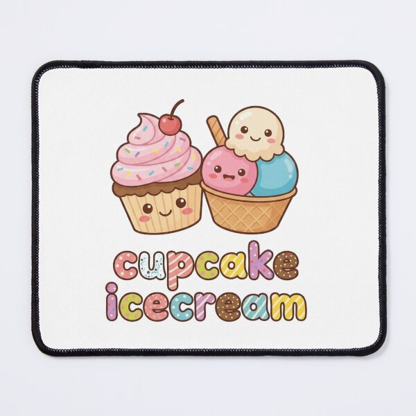 Item preview, Kawaii Cupcake & Ice Cream Clipart PNG | Cute Dessert Friends Illustration | Pastel Digital designed and sold by morning sun.