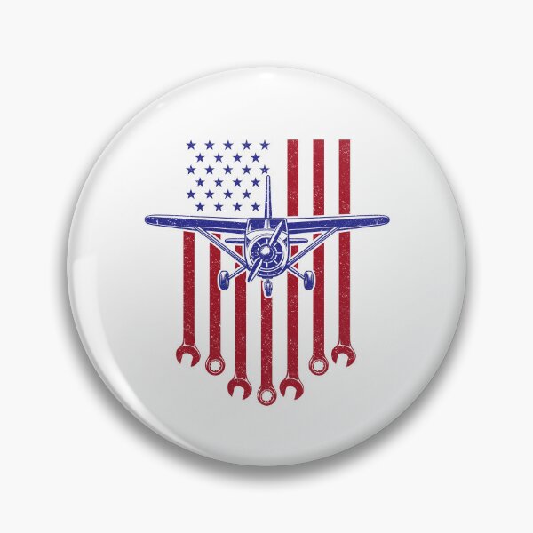 Item preview, Aircraft Mechanic American Flag Airplane Vintage designed and sold by wansilastomi.