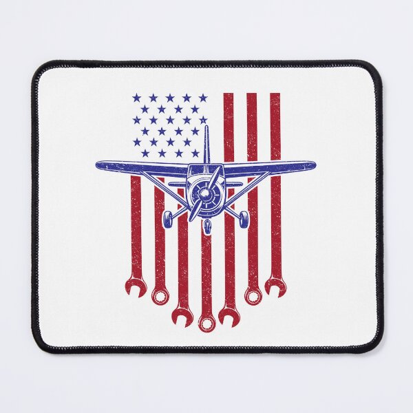 Item preview, Aircraft Mechanic American Flag Airplane Vintage designed and sold by wansilastomi.