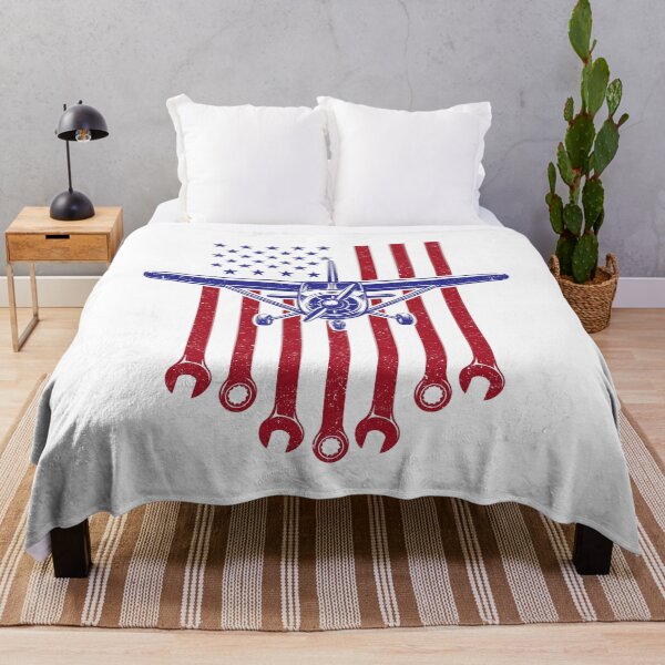 Item preview, Aircraft Mechanic American Flag Airplane Vintage designed and sold by wansilastomi.