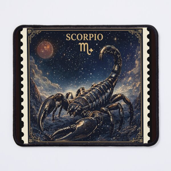 Item preview, Scorpio Zodiac Stamp design colorful horoscope stamp design designed and sold by SmashingDeals.