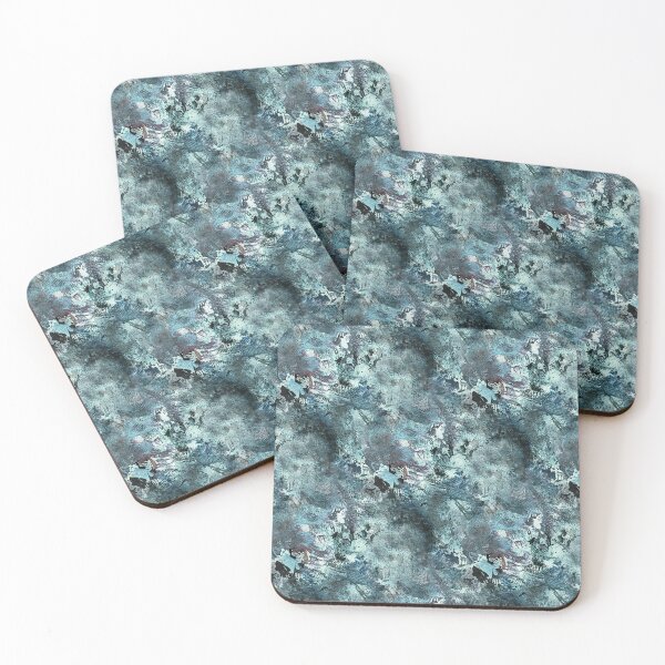 Item preview, Impressionistic Autumn Foliage in Teal designed and sold by Artistestella.