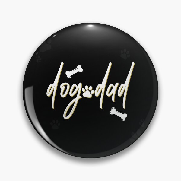 Item preview, Minimalist Dog Dad Script with Paw Print designed and sold by GiaoCalonas.